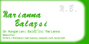 marianna balazsi business card